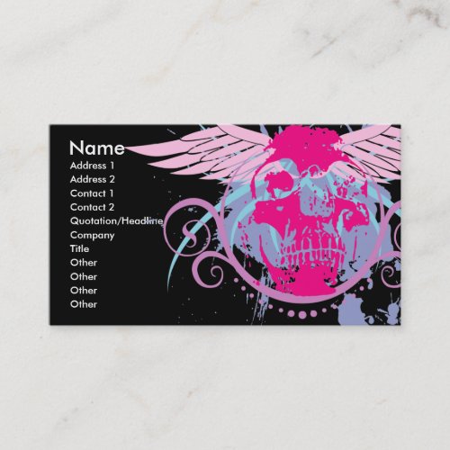Rock=Life 'Trendskull' Profile Card Business Card