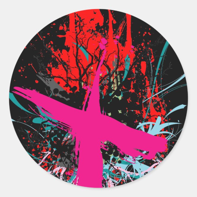 Rock=Life 'X-Rated' Black Sticker (Front)