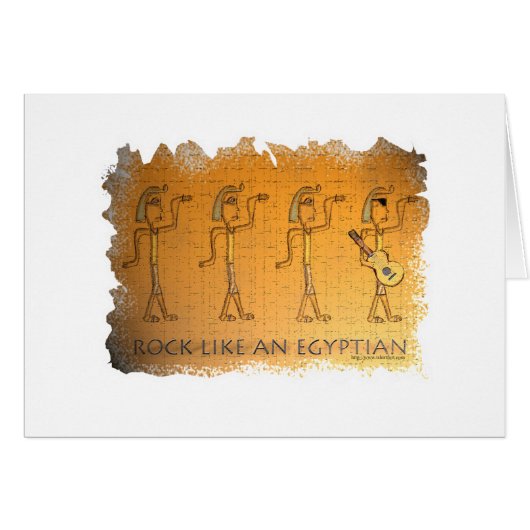 Rock Like an Egyptian Cards (Front Horizontal)