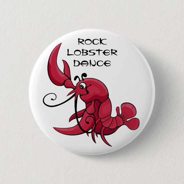 Rock Lobster Dance Button (Front)