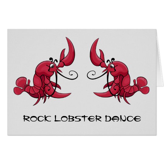 Rock Lobster Dance Card