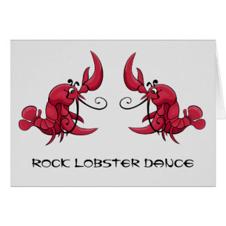 Rock Lobster Dance Cards