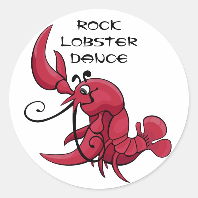 Rock Lobster Dance Classic Round Sticker (Front)