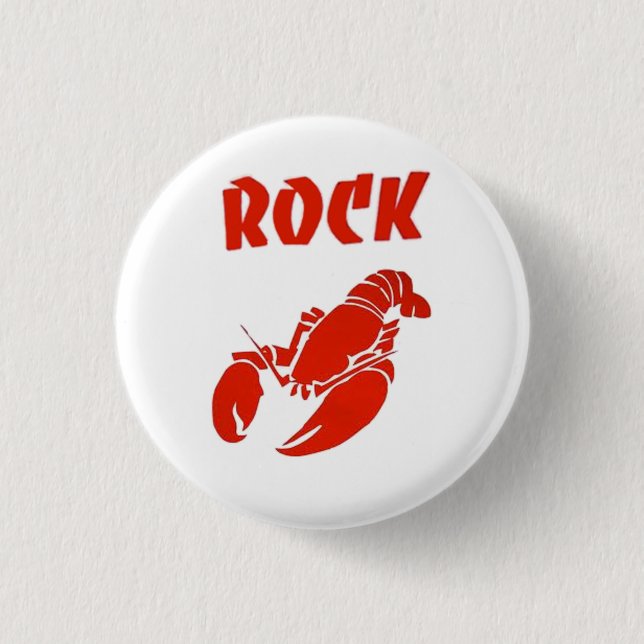 Rock Lobster Pinback Button (Front)