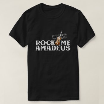 Rock Me Amadeus 80s Retro Pop Culture Graphic T-shirt by arncyn at Zazzle