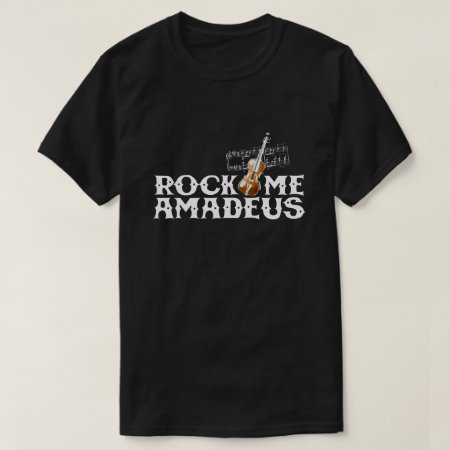 Rock Me Amadeus 80s Retro Pop Culture Graphic T-shirt