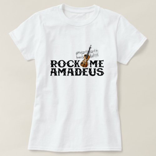 Rock Me Amadeus Classical Pop Culture 80s Graphic T_Shirt