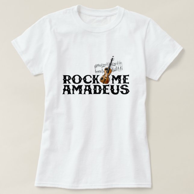 Rock Me Amadeus Classical Pop Culture 80s Graphic T-Shirt (Design Front)