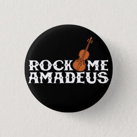 Rock Me Amadeus Classical Rock Music Flair Button