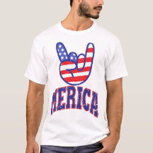 Rock Merica Funny I Love America Fourth Of July