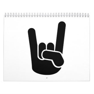Rock Metal Hand Calendar