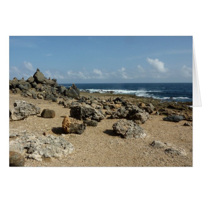 Rock Monuments on Aruban Coast Cards (Front Horizontal)