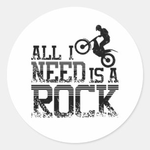 Rock Moto Trial Bike Classic Round Sticker