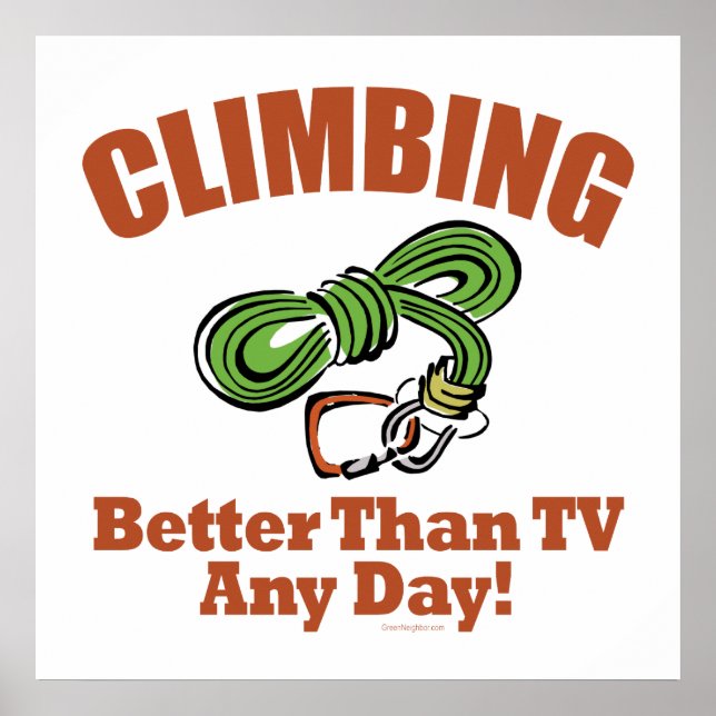 Rock, Mountain Climbing Poster (Front)