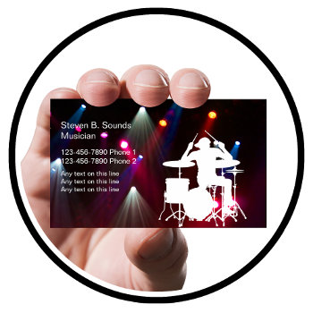 Rock Music Band Business Cards by Luckyturtle at Zazzle