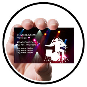 Rock Music Band Business Card Design
