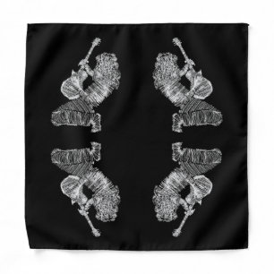 Rock Music Black Bandana Guitar Player Your Color
