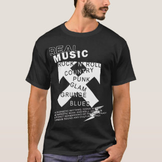Rock Music | Black & White T-Shirt