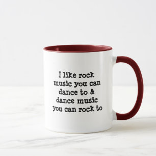 Rock Music Dance Quote Mug