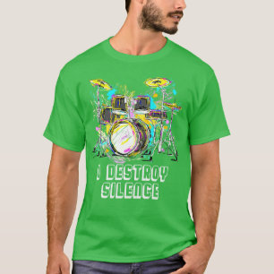 Rock Music Drummer Percussion Lover Drums T-Shirt