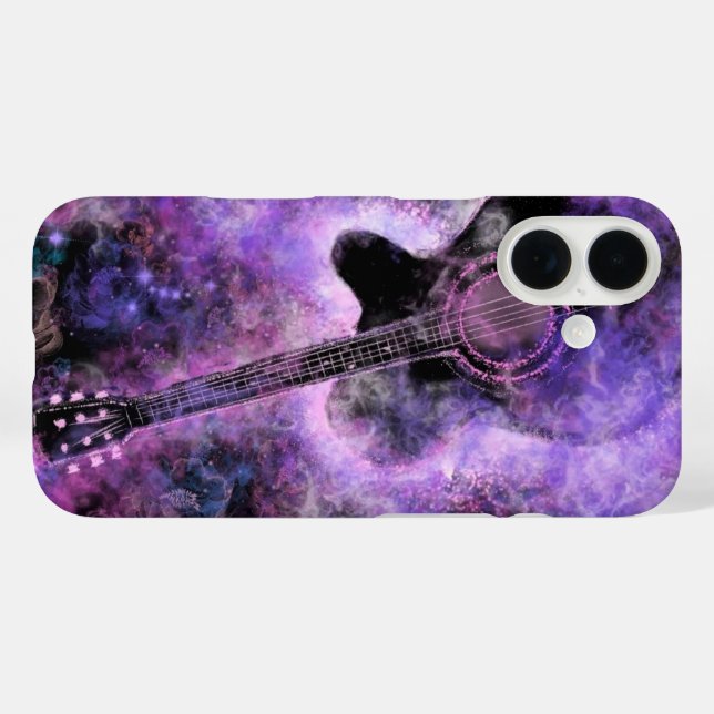 Rock Music Guitar iPhone Case (Back (Horizontal))