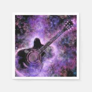 Rock Music Guitar Napkins