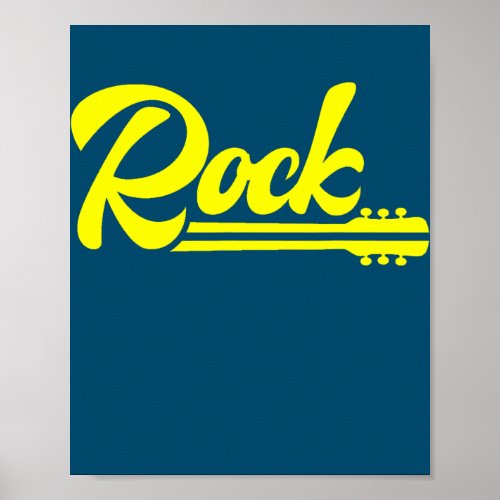 Rock Music guitar New  Poster