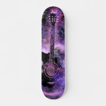 Rock Music Guitar Skateboard by Migned at Zazzle