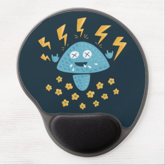 Rock Music Heavy Metal Mushroom Gel Mouse Pad