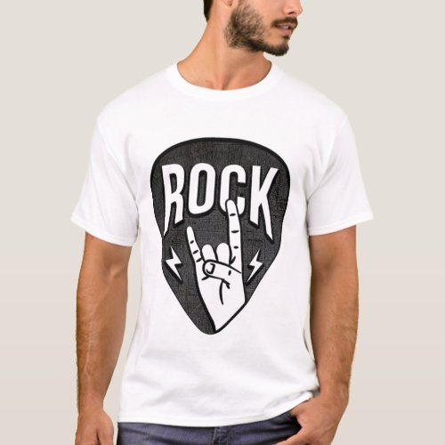 Rock music Logo T_Shirt
