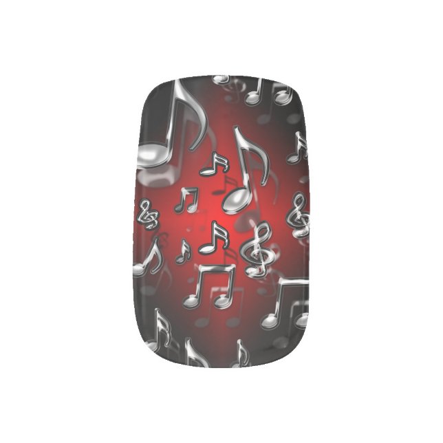 Rock Music Minx Nail Art (Left Thumb)