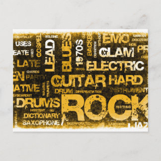 Rock Music Party Invitation as Poster Art