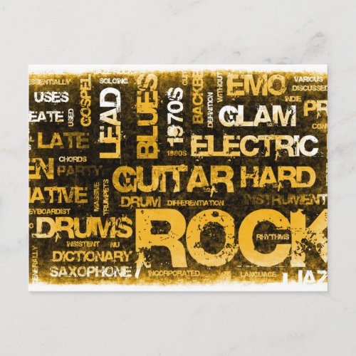 Rock Music Party Invitation as Poster Art