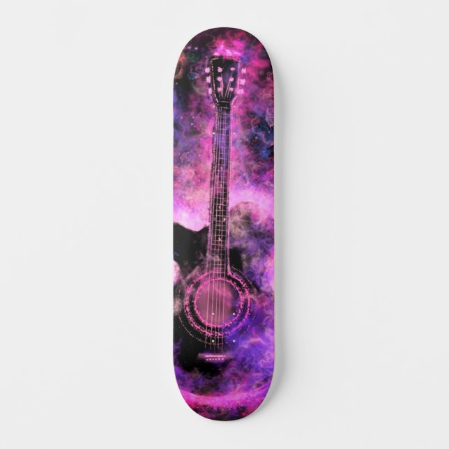 Rock Music Skateboard Guitar (Front)