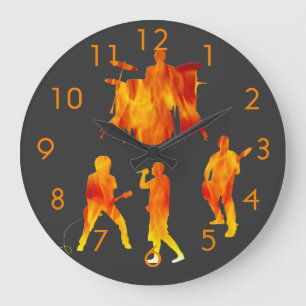 Rock Music Wall Clocks
