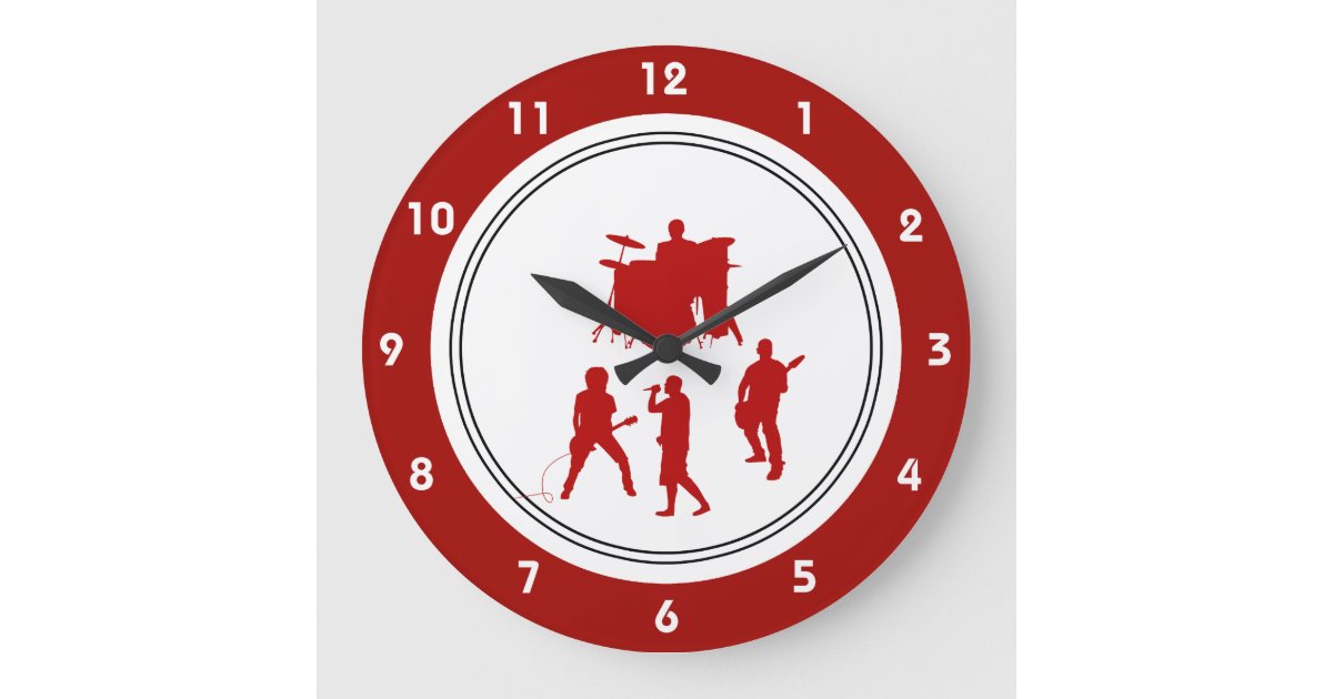 Rock Music Wall Clocks Zazzle