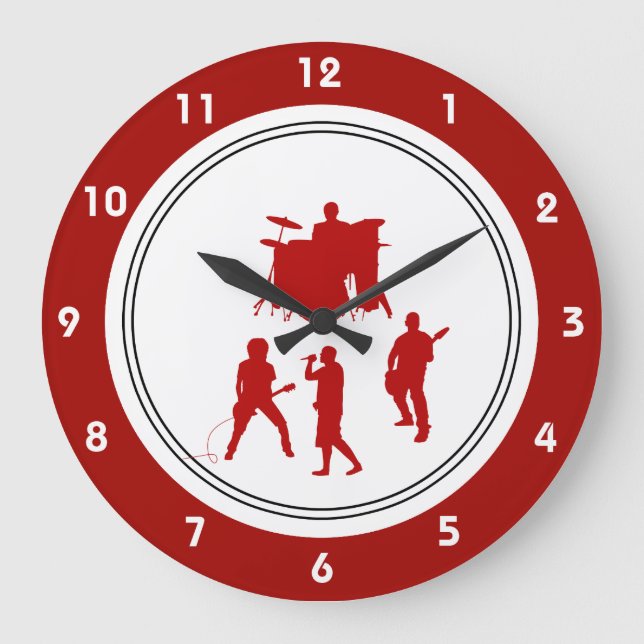 Rock Music Wall Clocks (Front)