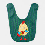 Rock Musician Egghead Baby Bib