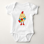 Rock Musician Egghead Baby Bodysuit