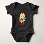 Rock Musician Egghead Baby Bodysuit