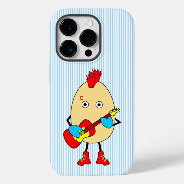 Rock Musician Egghead Case-Mate iPhone Case (Back)