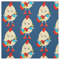 Rock Musician Egghead Fabric 
