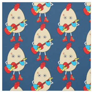 Rock Musician Egghead Fabric