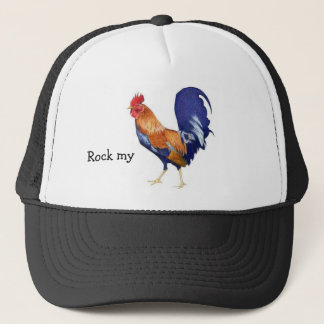 Rock my rooster trucker hat