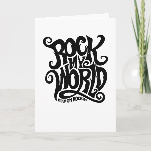 Rock my World Card (Front)