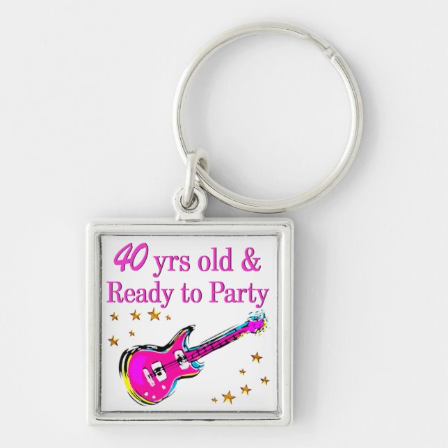 ROCK N ROLL 40TH KEYCHAIN (Front)