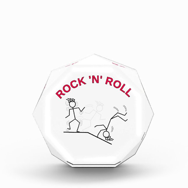 Rock 'N' Roll Acrylic Award (Front)