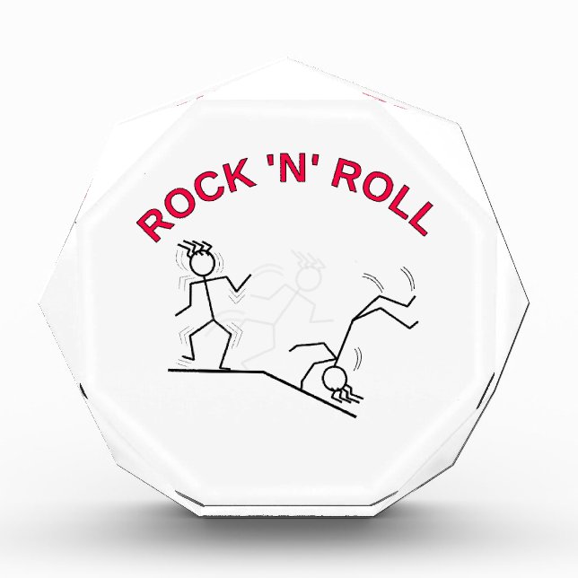 Rock 'N' Roll Acrylic Award (Front)