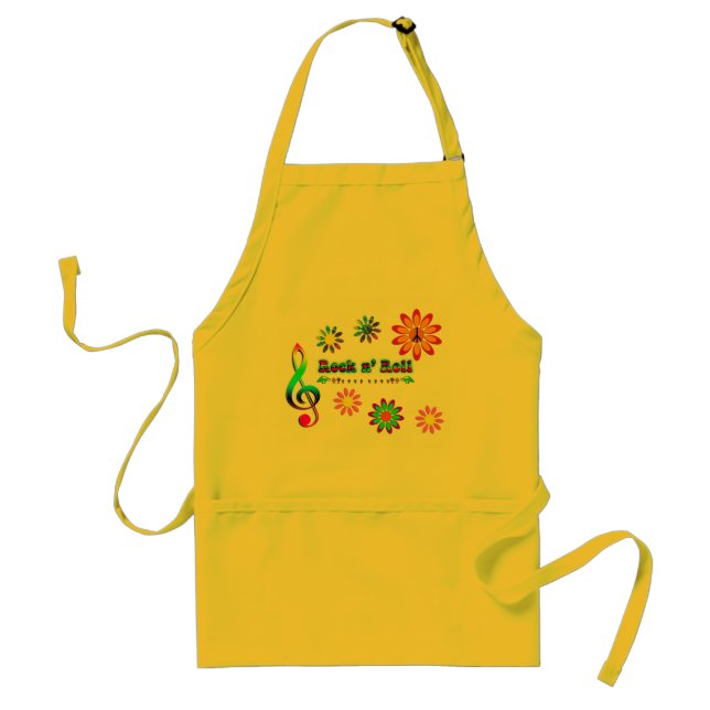 Rock n' Roll Adult Apron (Front)