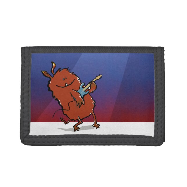rock ’n’ roll animal tri-fold wallet (Front)
